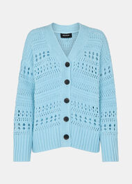 Cotton Pointelle Cardigan