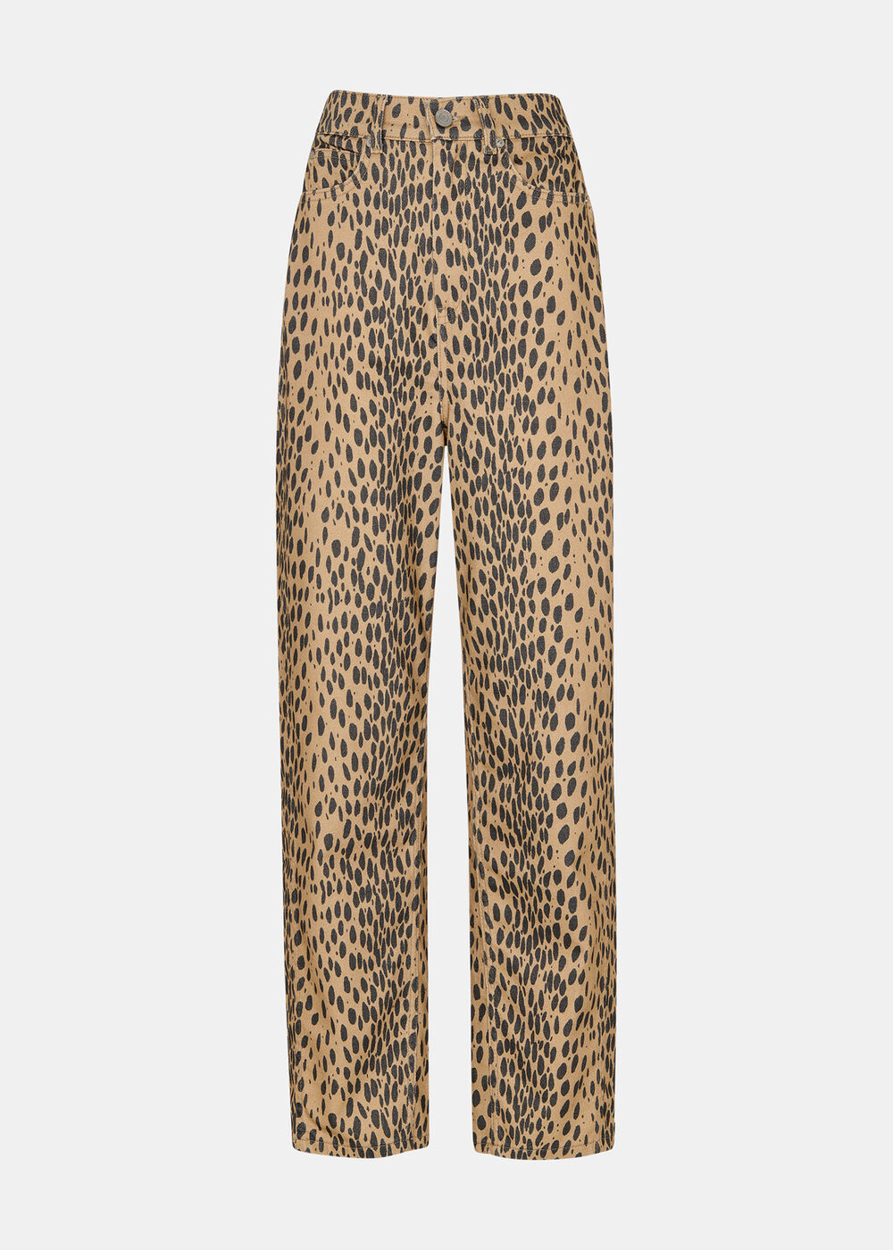 Animal Spot Barrel Leg Jean