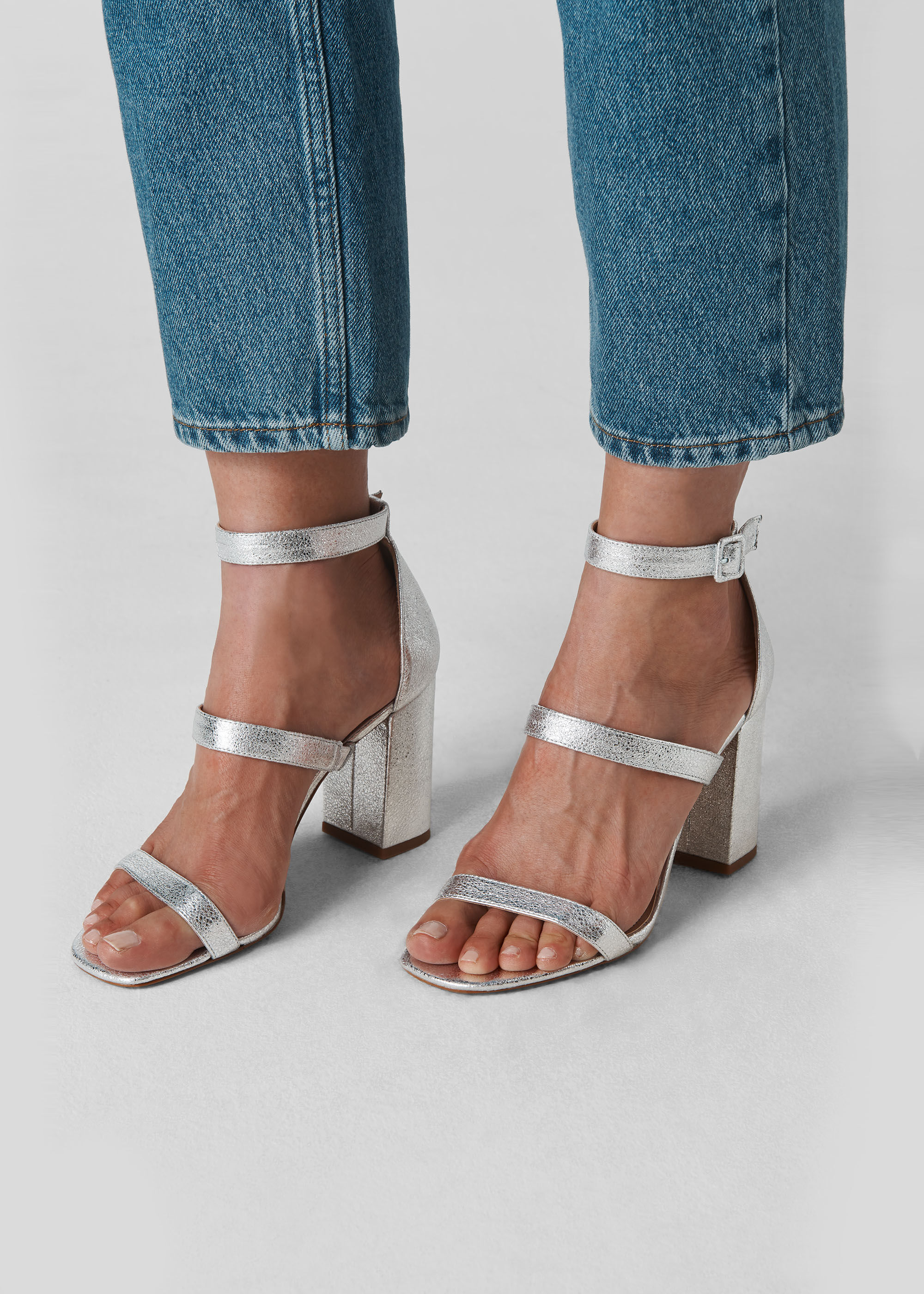 whistles silver sandals