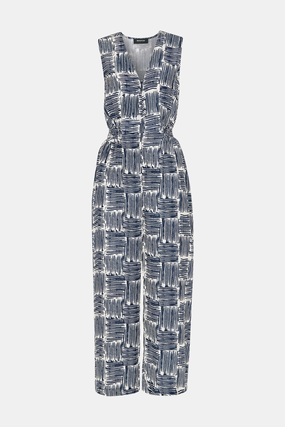Petite Hatch Squares Jumpsuit