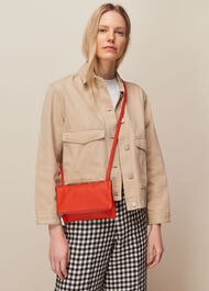 Issy Mini Foldover Bag Coral
