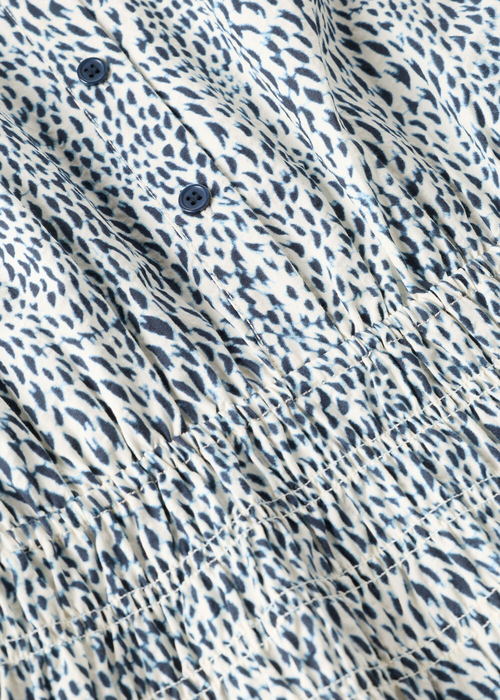 Petite Flecked Animal Collared Dress