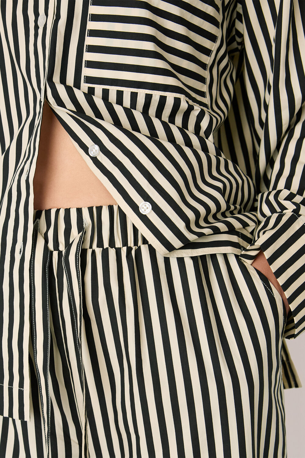 Cotton Stripe Pyjama Bottom