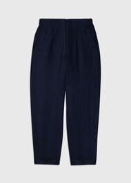 Linen Barrel Leg Trouser