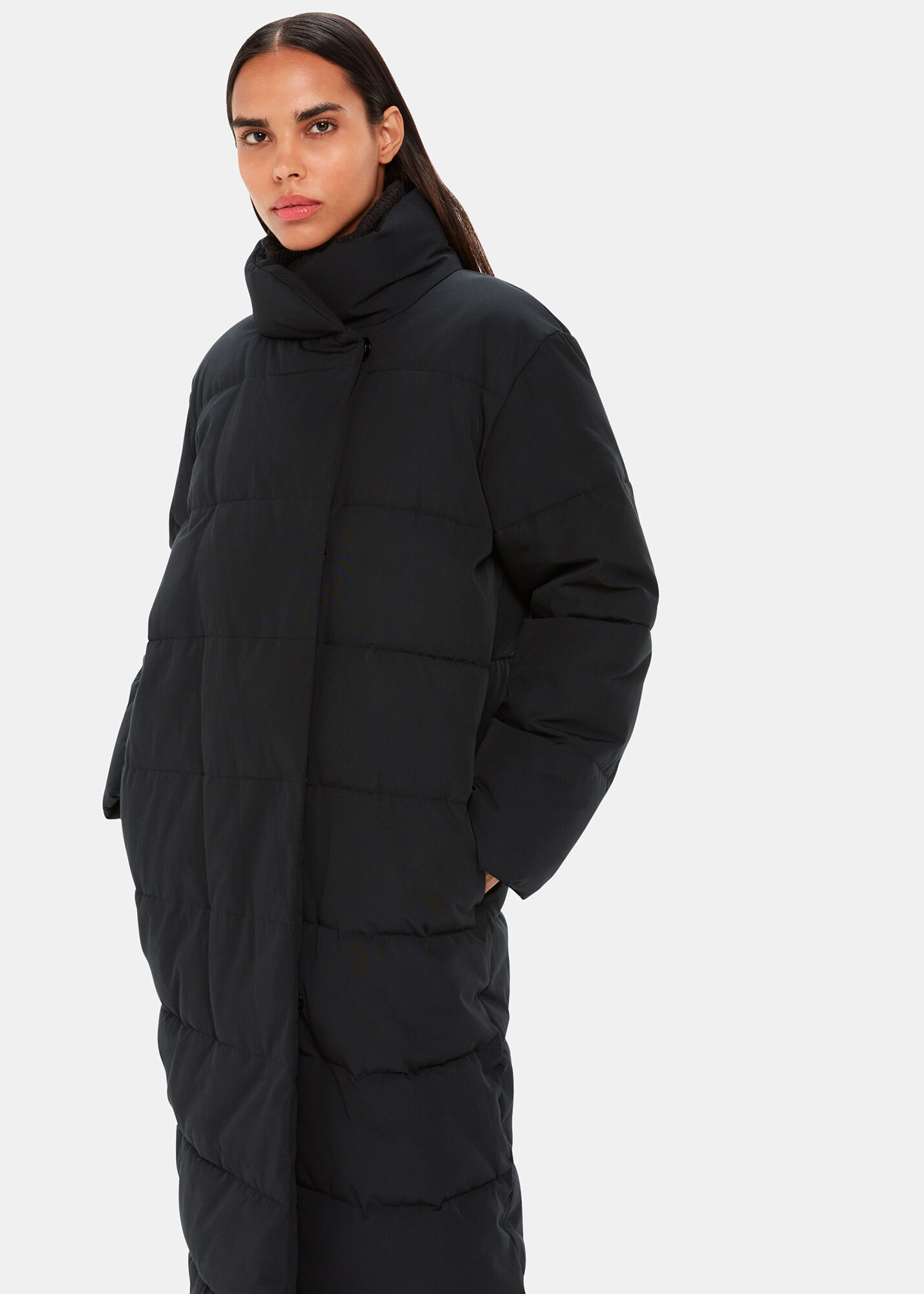 Black maxi sales puffer jacket