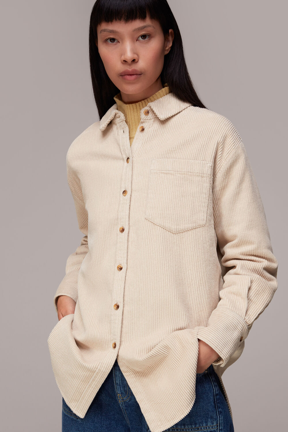 Lucie Corduroy Oversized Shirt