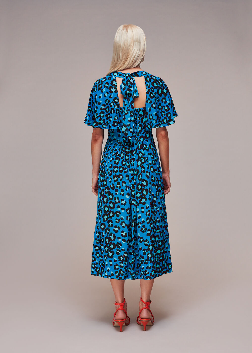 Petite Painted Leopard Amelia Dress