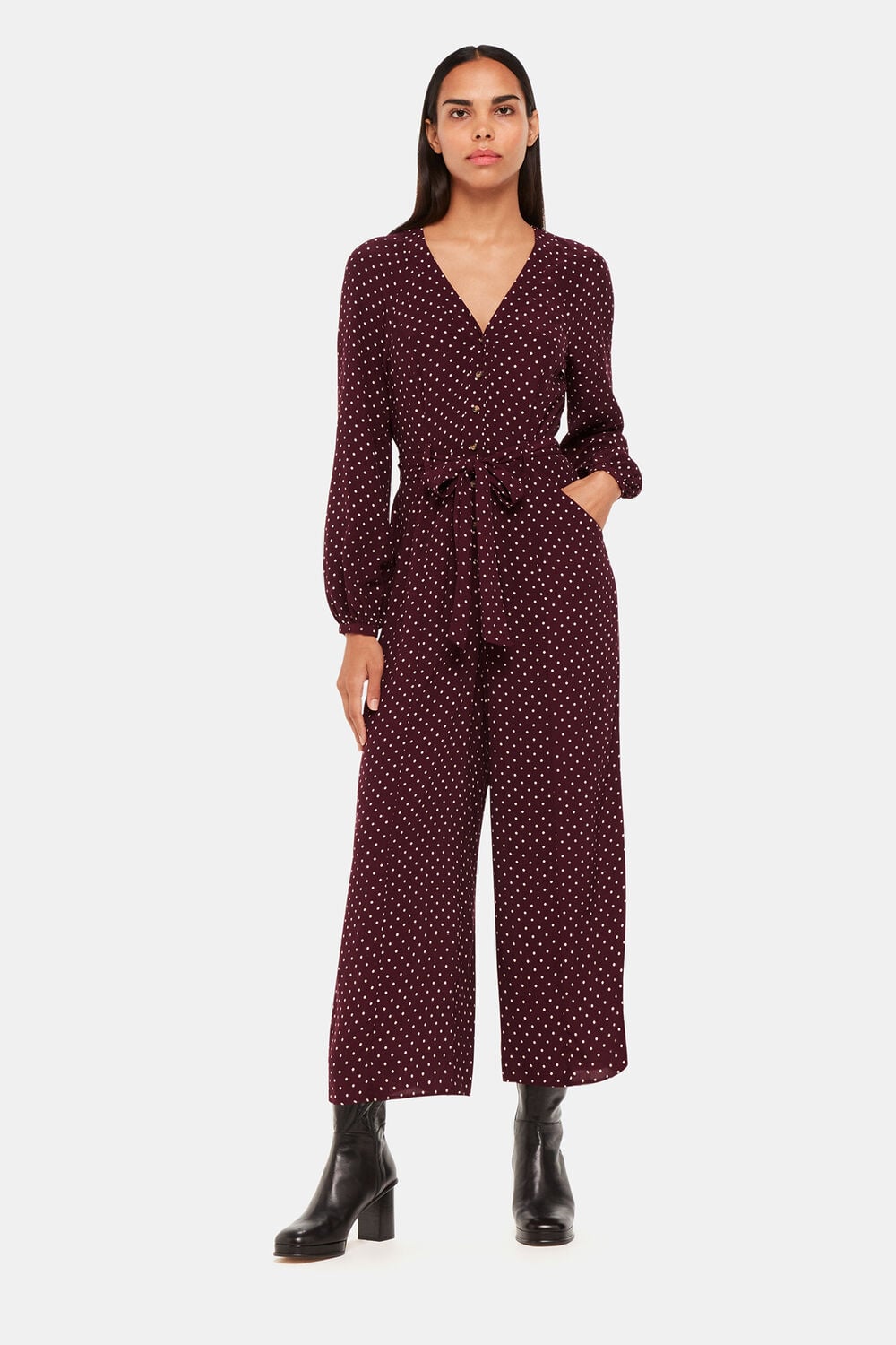 Lottie Spot Print Jumpsuit