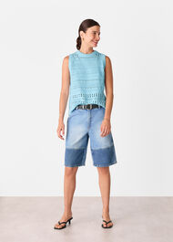 Chunky Cotton Pointelle Tank