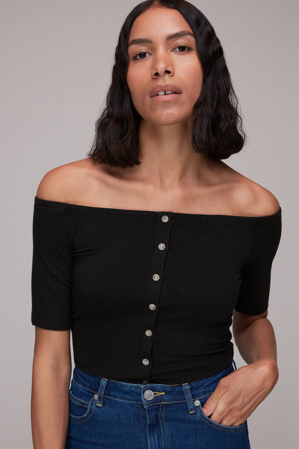Rumi Ribbed Bardot