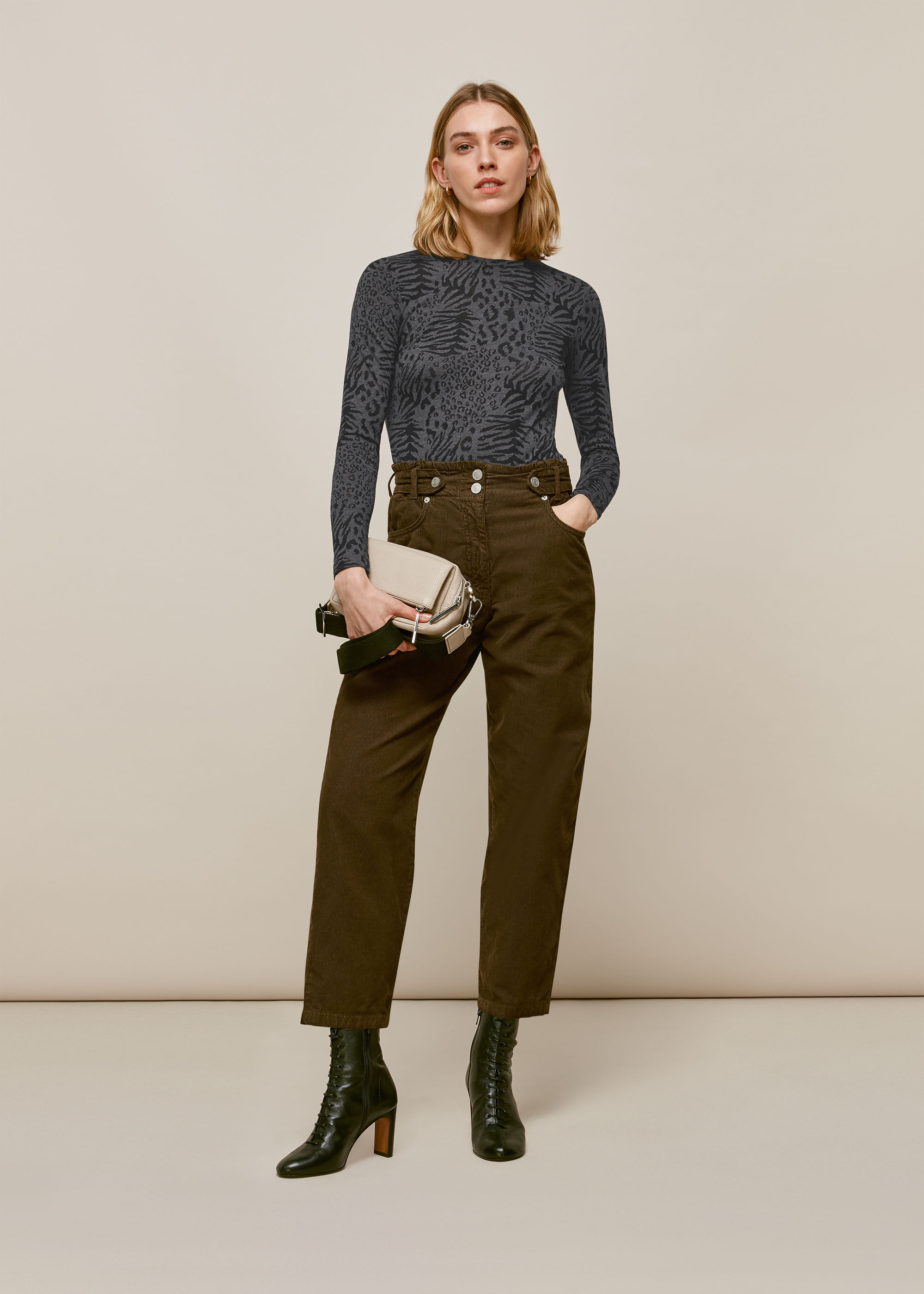 whistles leopard sweatshirt