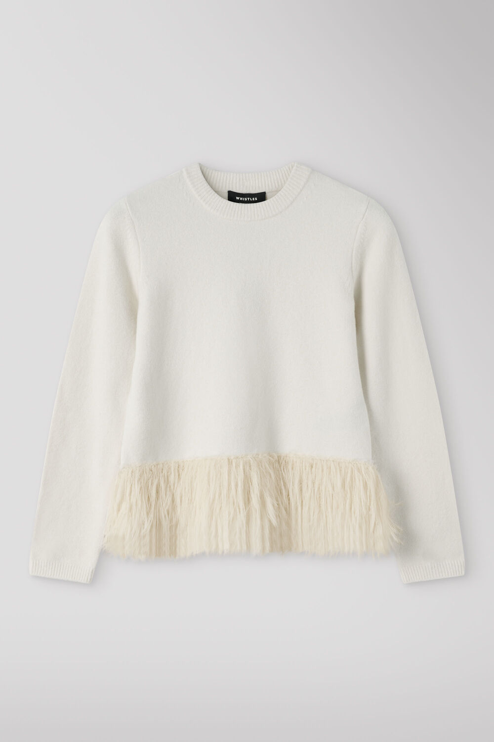 Fluffy Hem Detail Knit