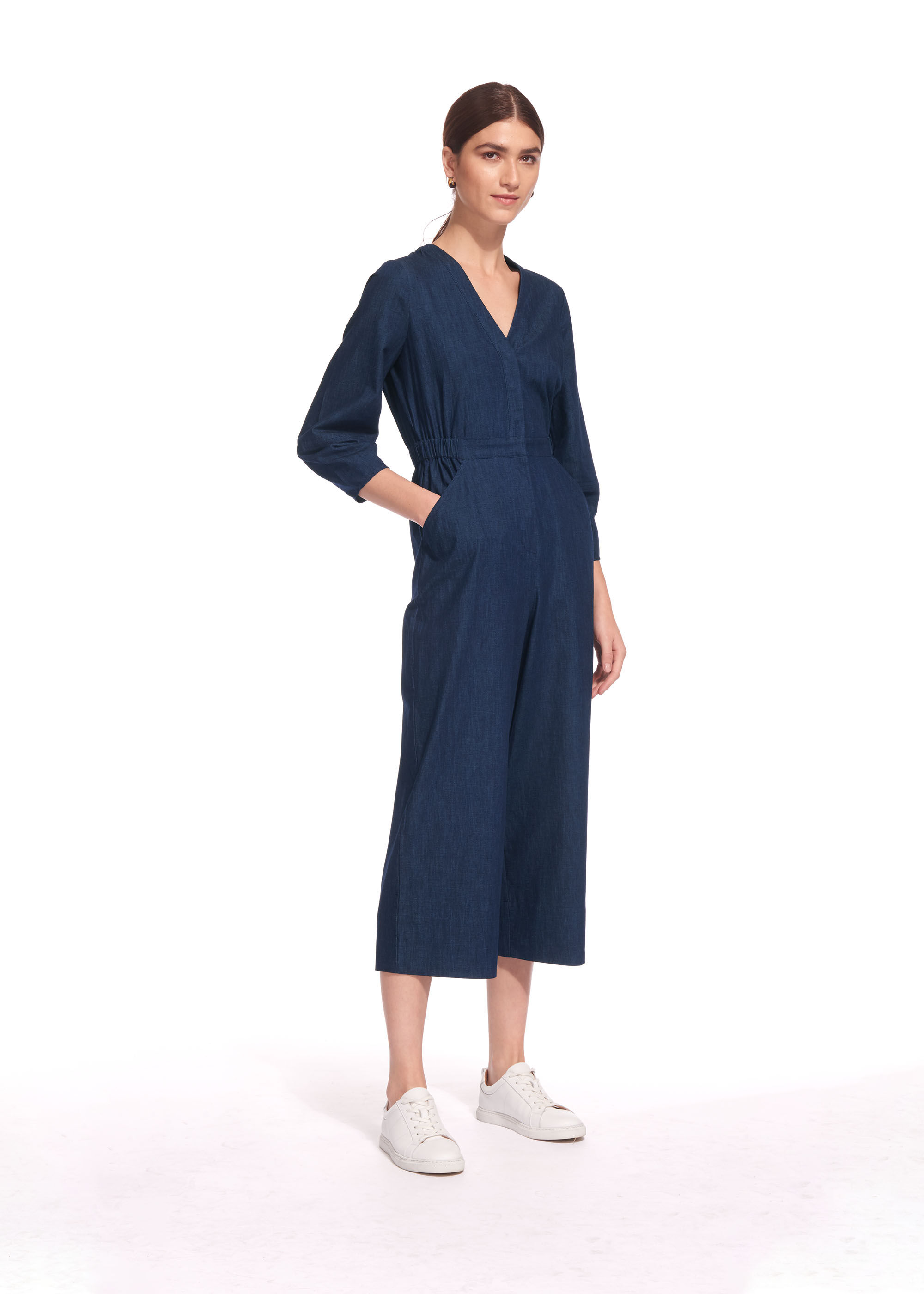 whistles denim jumpsuit