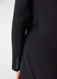 Black Corinna Belted Crepe Coord