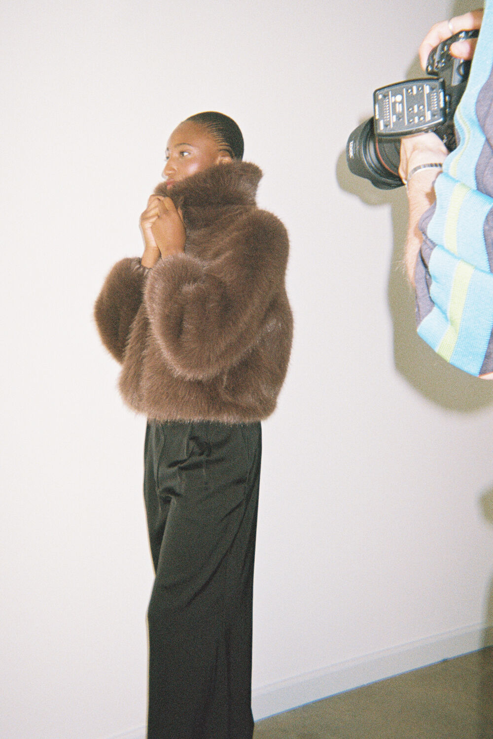 Short Faux Fur Coat