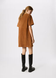 Suede Boxy Mini Dress