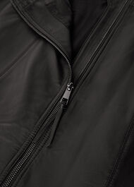 Zip Front Leather Pencil Skirt