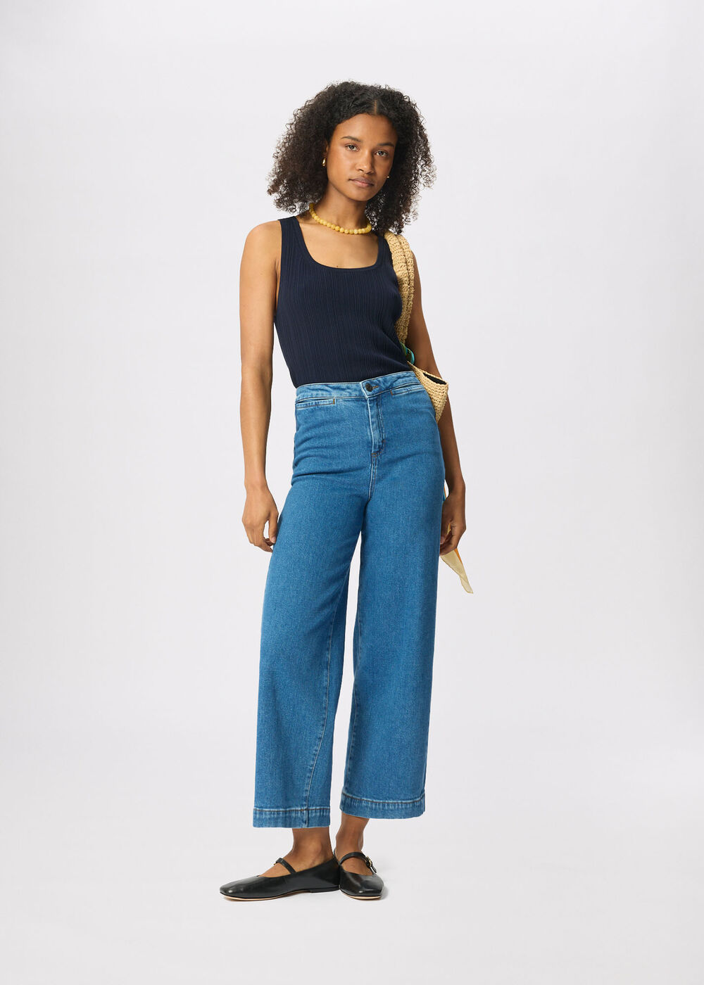 Stretch Straight Ankle Jean