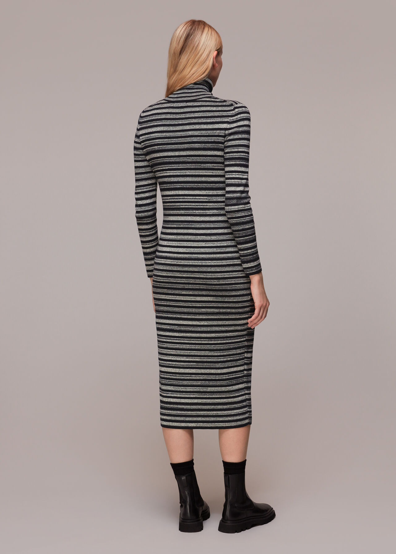Stripe Midi Knit Dress