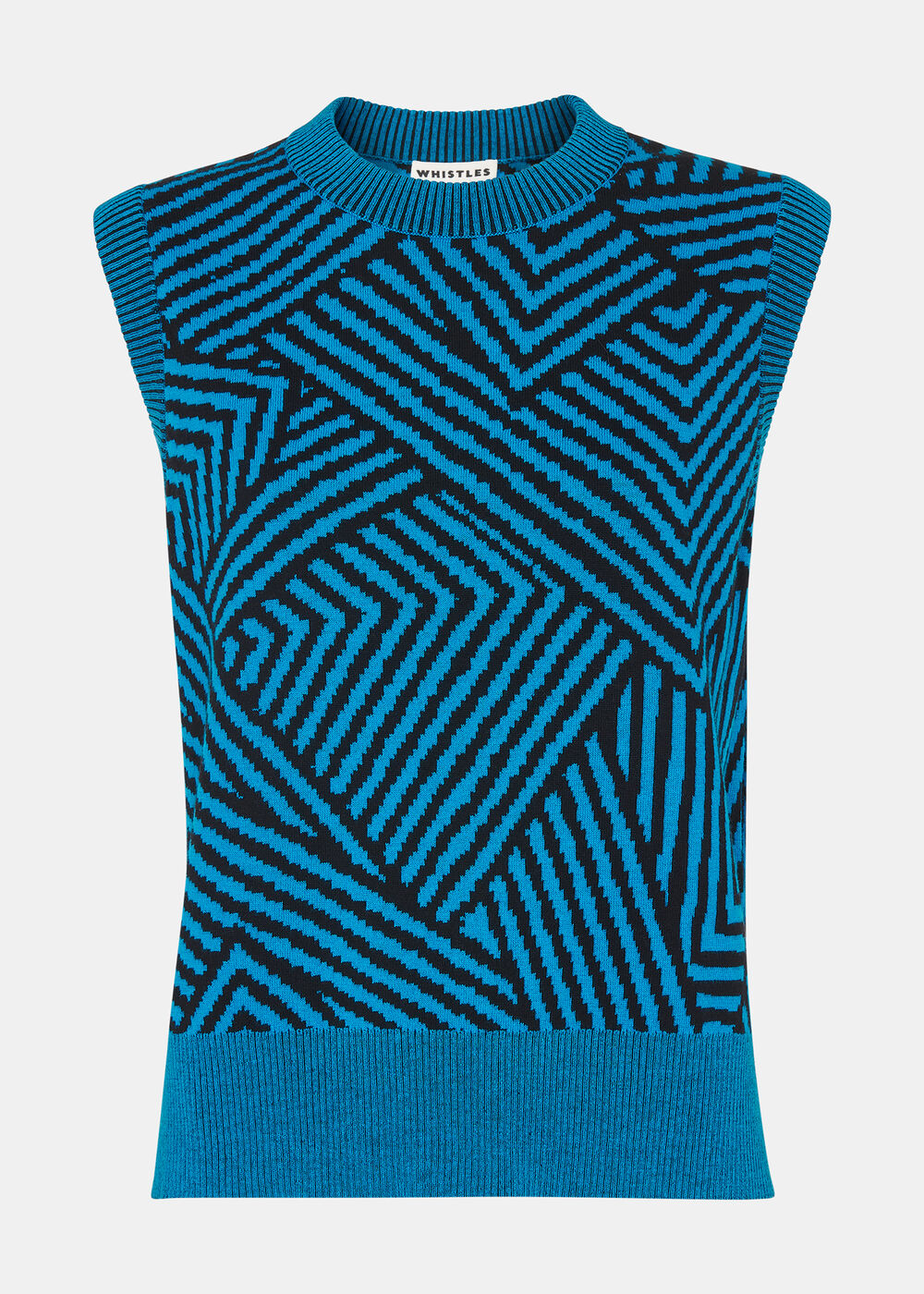 Striped Corners Jacquard Tank