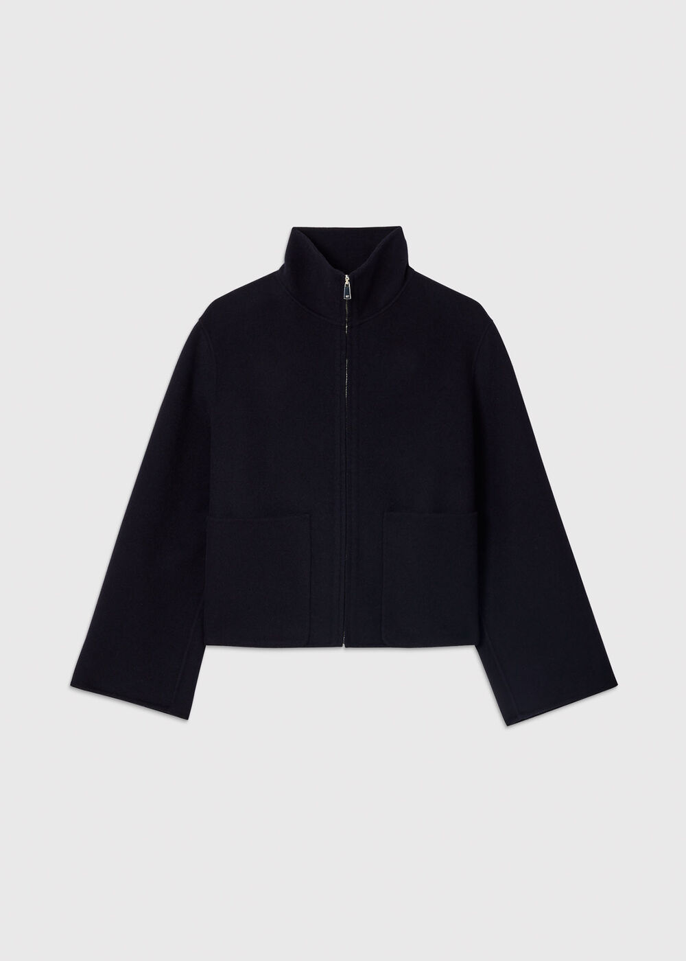 Funnel Neck Double Face Jacket