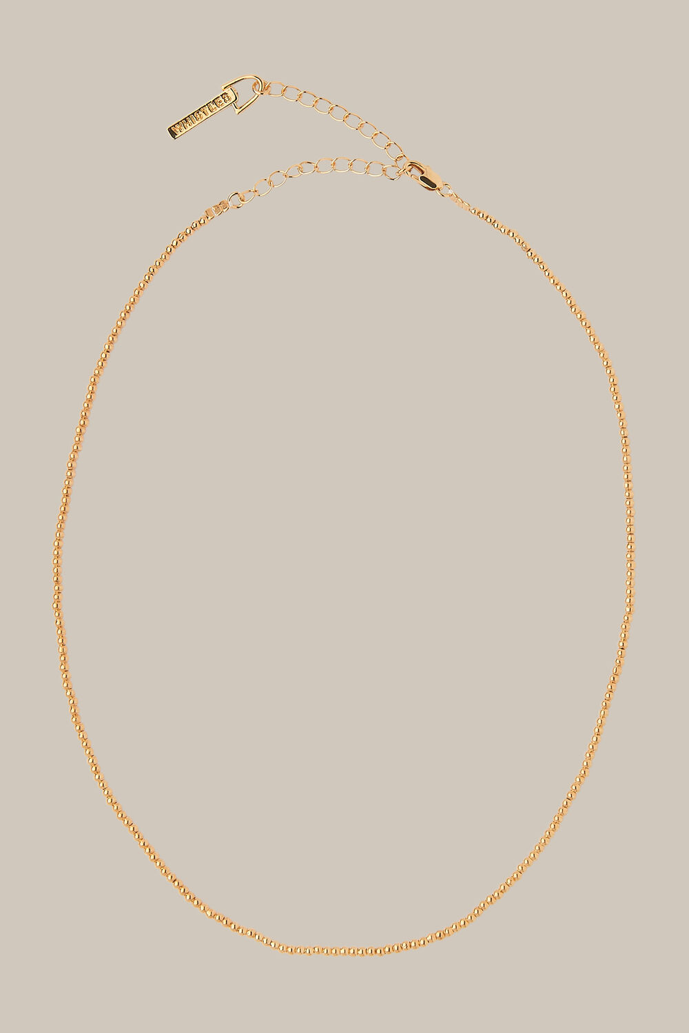 Gold Seed Bead Chain Necklace