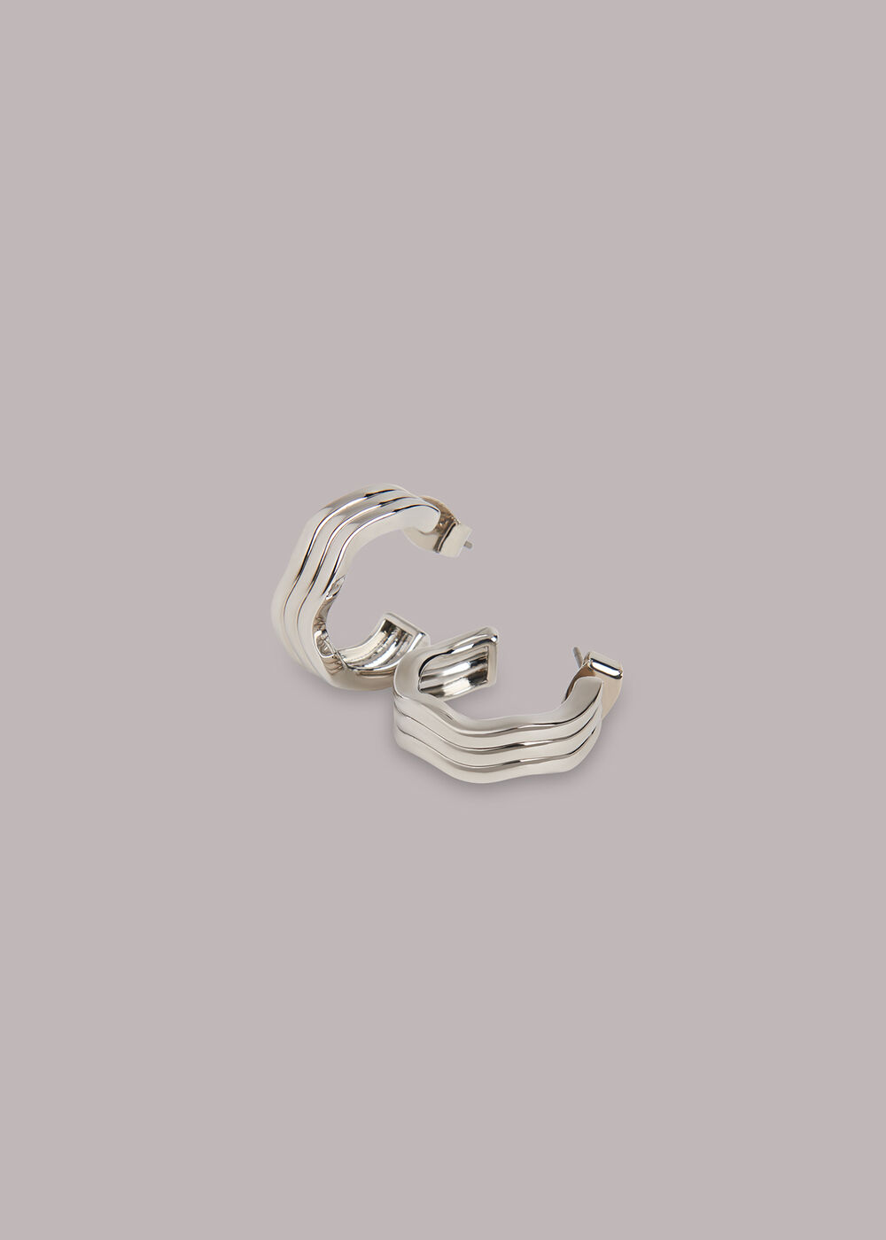 Wavy Hoop Earring