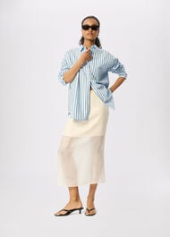 Cotton Poplin Stripe Shirt
