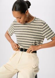 Stripe Linen T-Shirt
