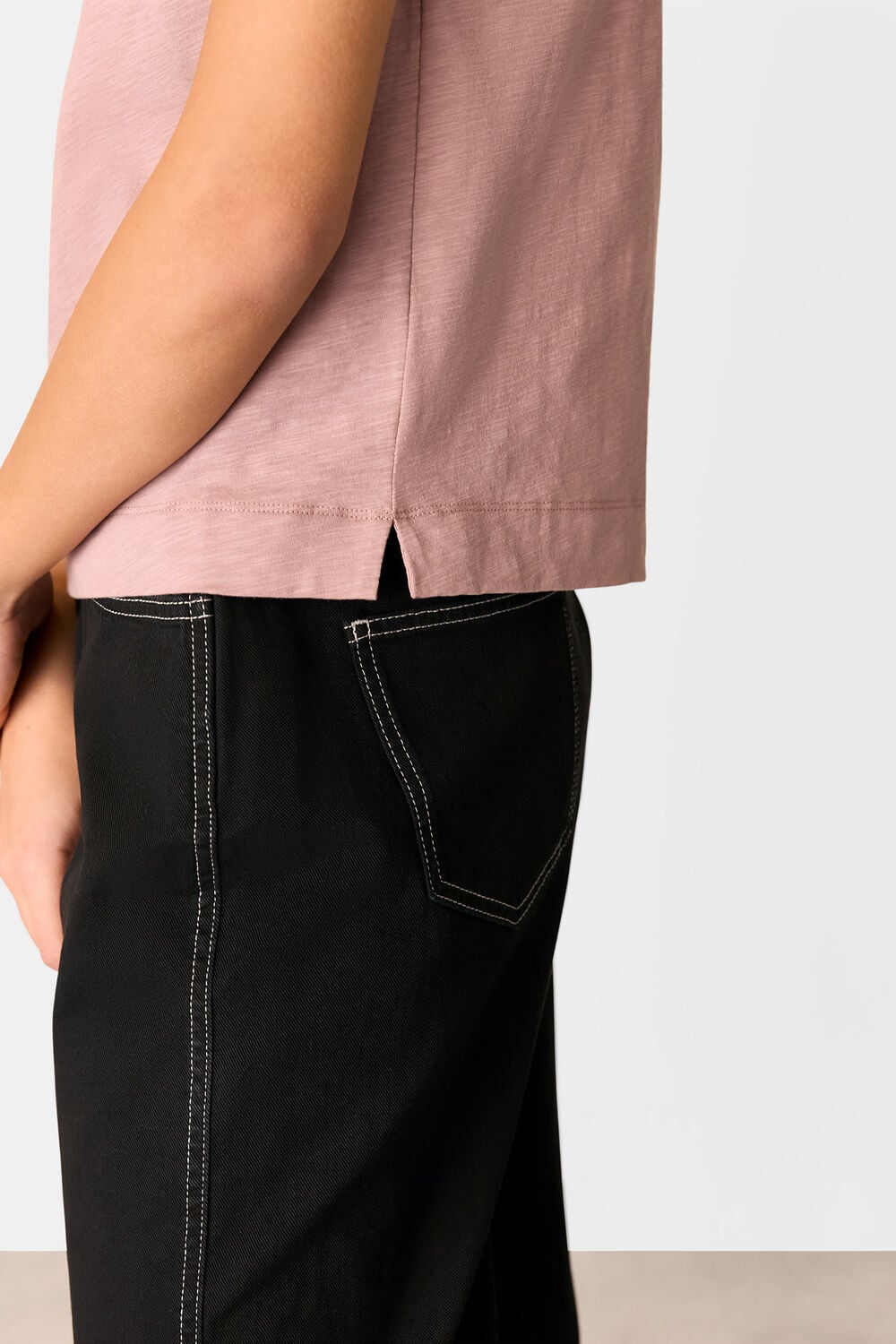Willa V-Neck Cap Sleeve Tee
