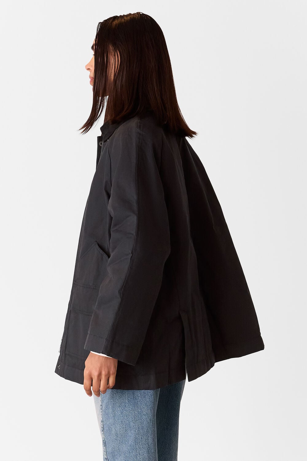 Black Fern Waxed Barn Jacket