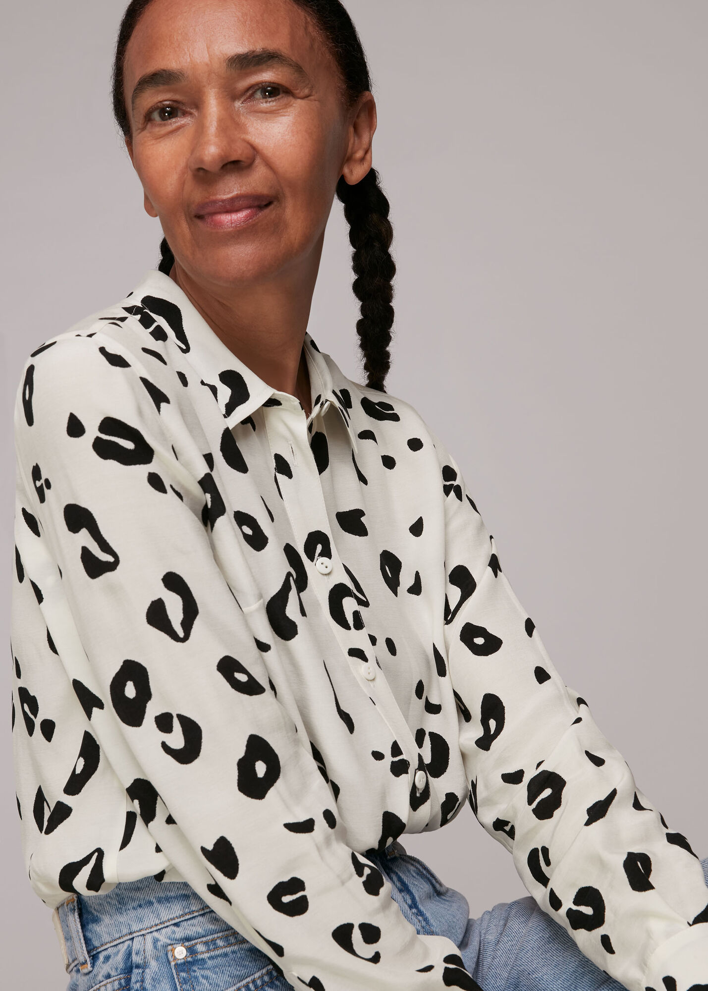 Multicolour Leopard Print Soki Shirt | WHISTLES