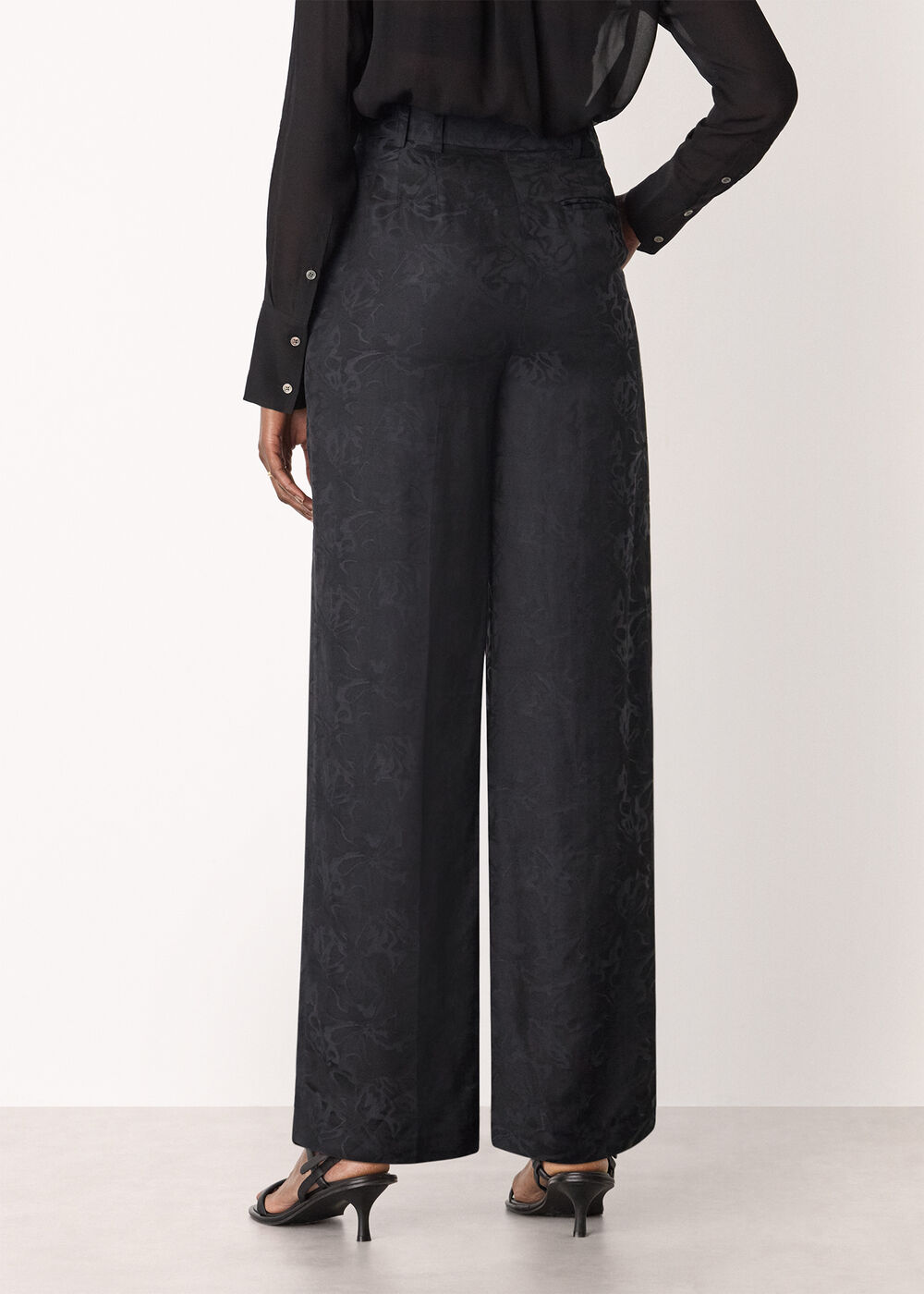 Jacquard Straight Leg Trouser