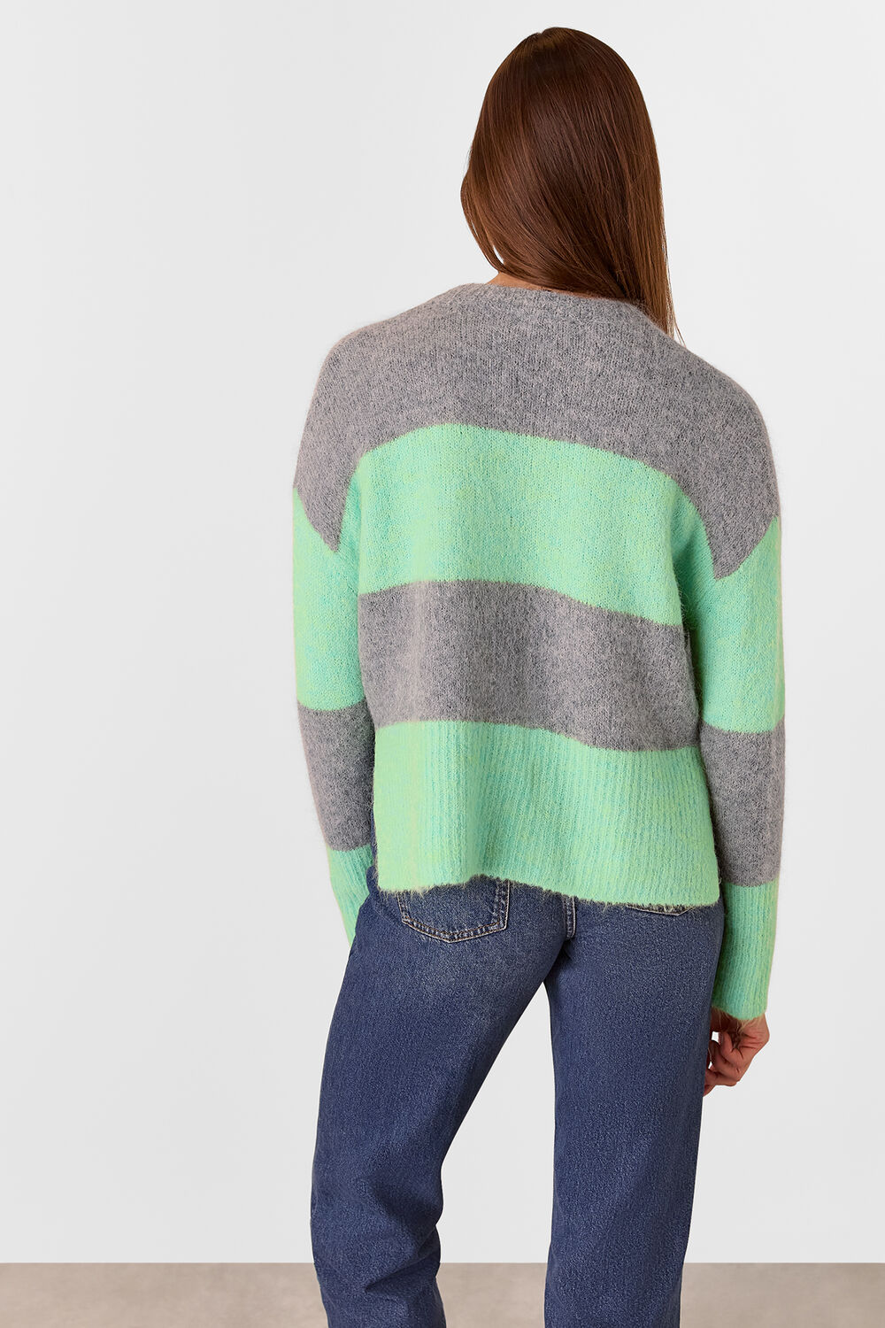 Alpaca Mix Stripe Knit