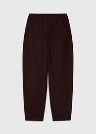 Linen Barrel Leg Trouser
