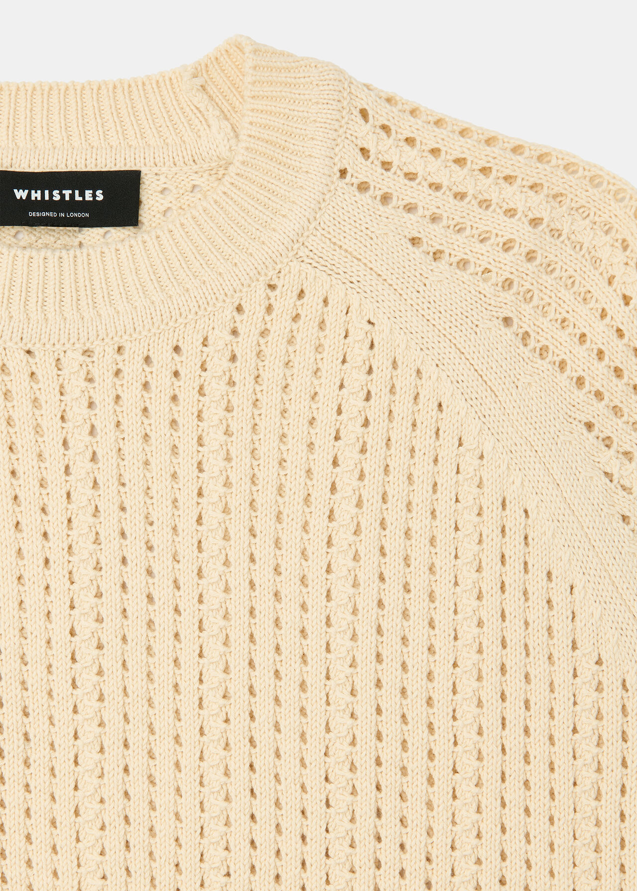 Pointelle Crew Neck Knit