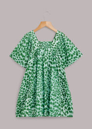 Smooth Leopard Trapeze Dress