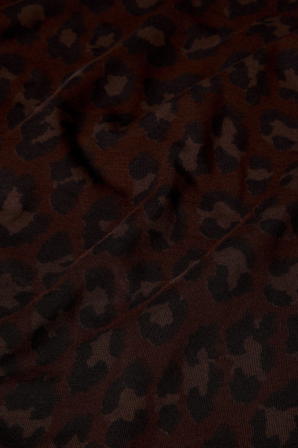 Leopard Print Animal Roll Neck Top