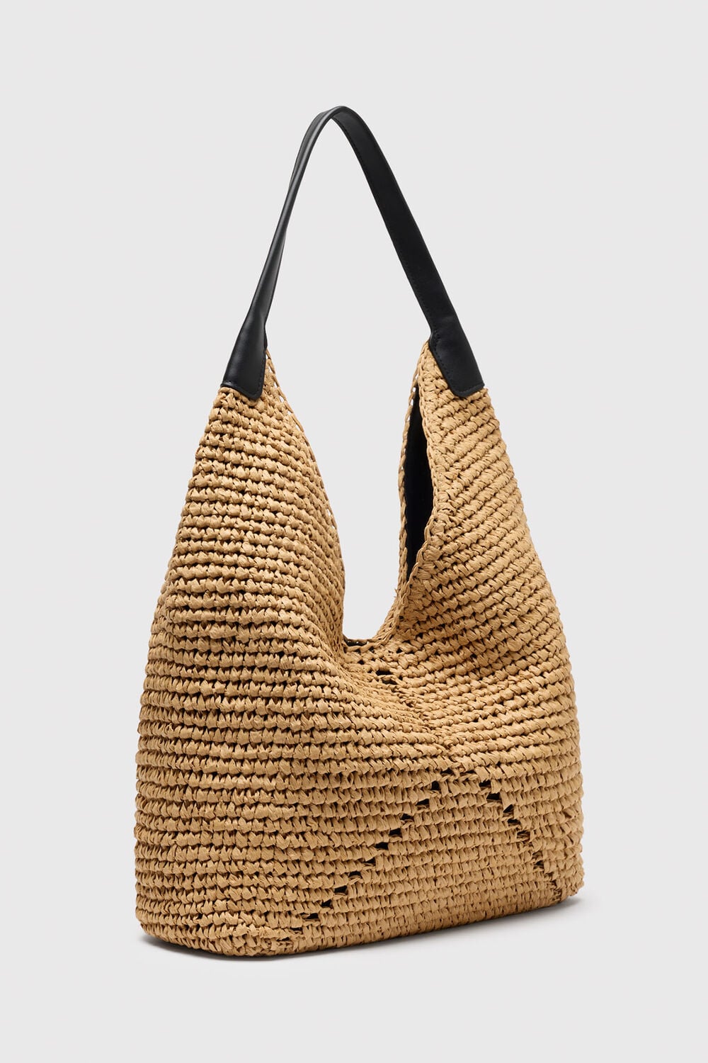 Triangular Straw Tote