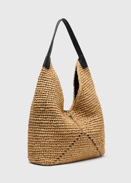 Triangular Straw Tote