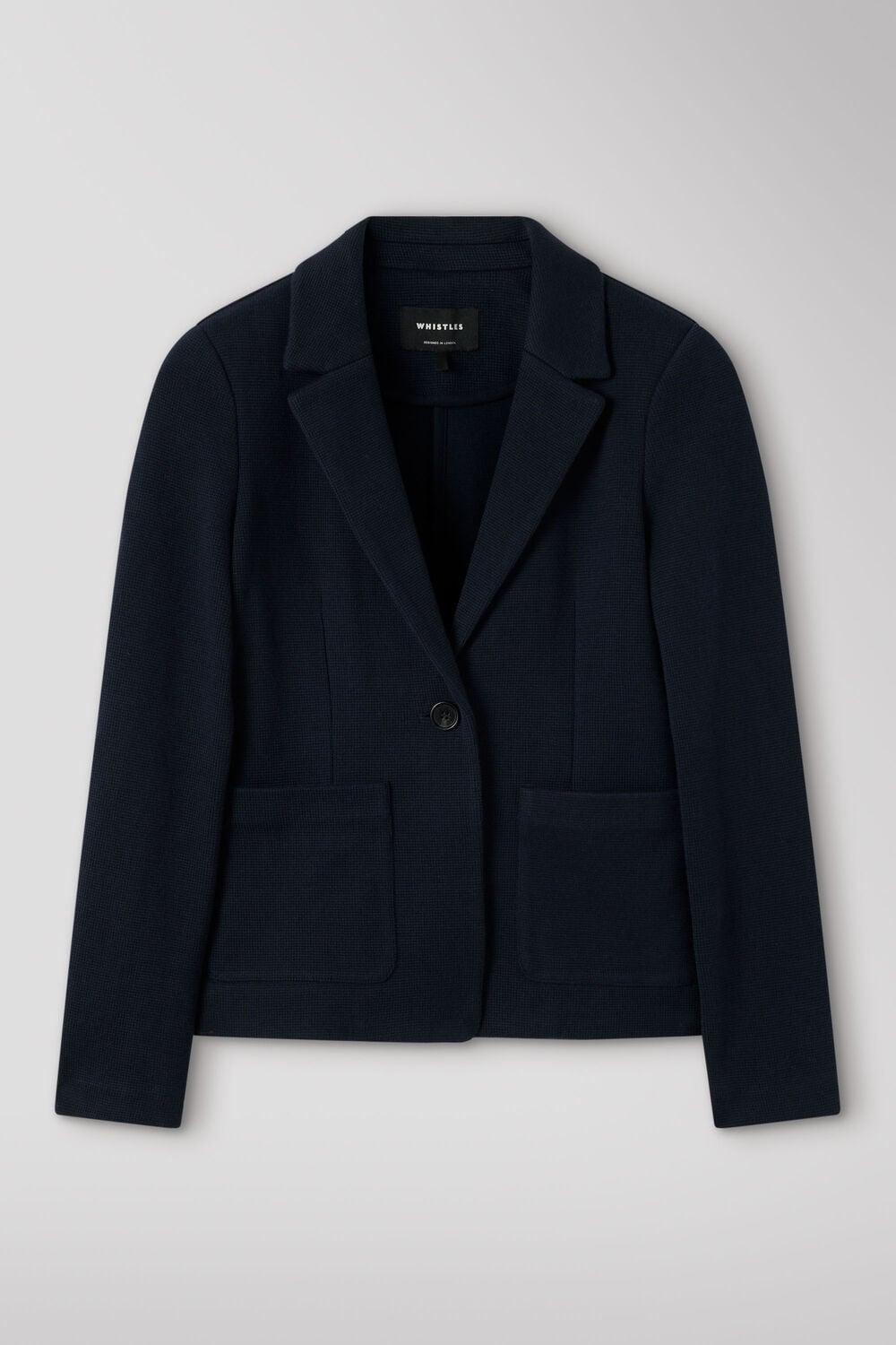 Navy Jersey Jacket