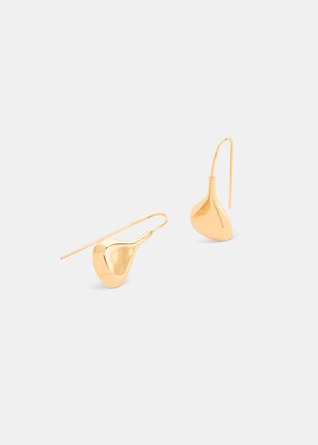 Flat Teardrop Wire Earring