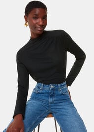 Ruched Front Detail Jersey Top