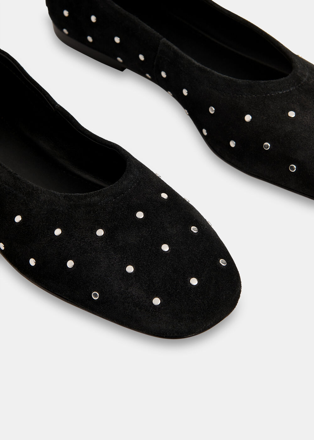 Karina Suede Stud Ballet Pump