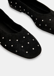 Karina Suede Stud Ballet Pump