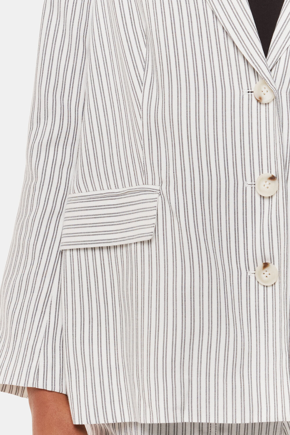 Ivory Petite Luna Stripe Blazer