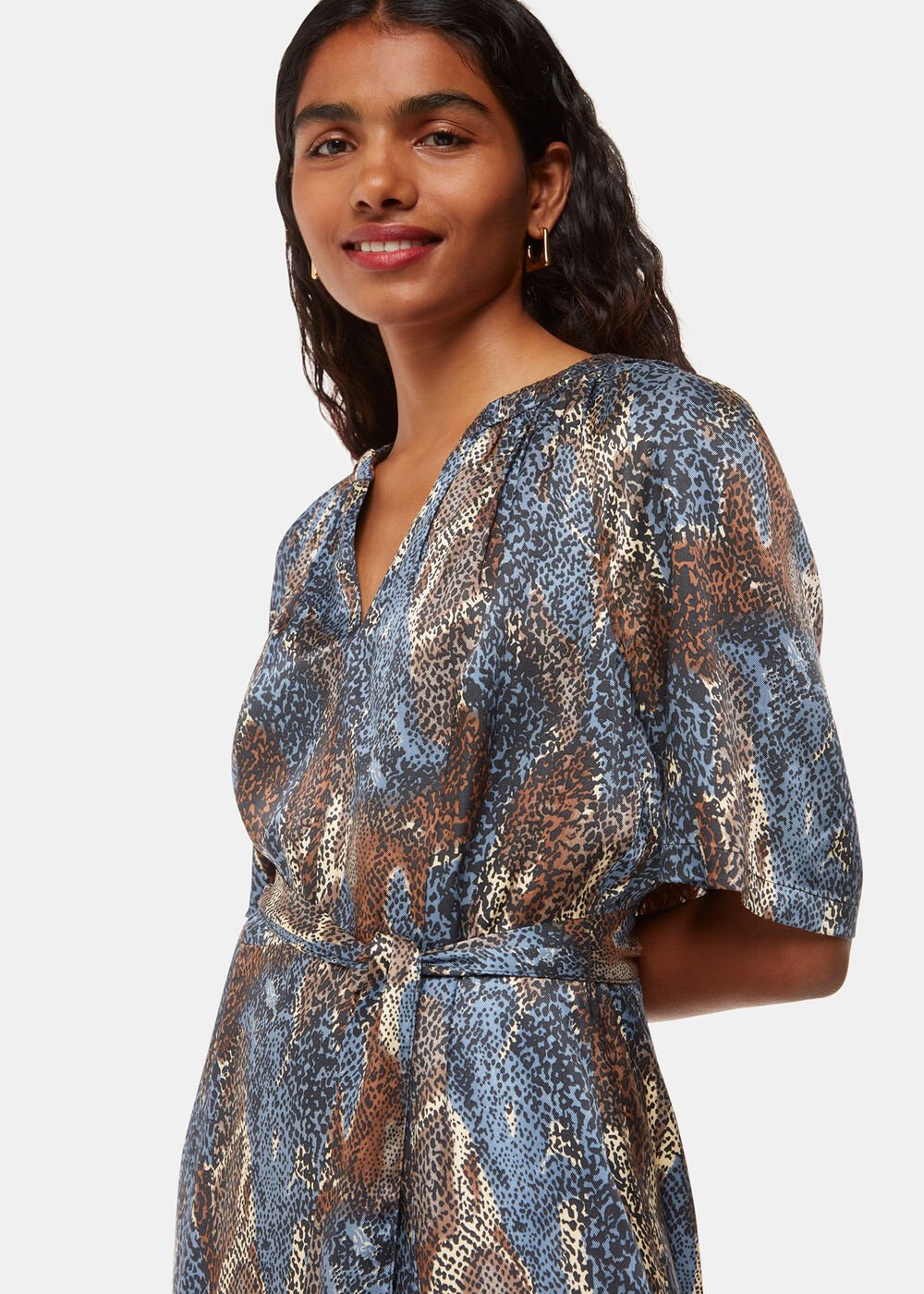 Petite Marlow Dashed Snake Dress