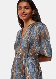 Petite Marlow Dashed Snake Dress