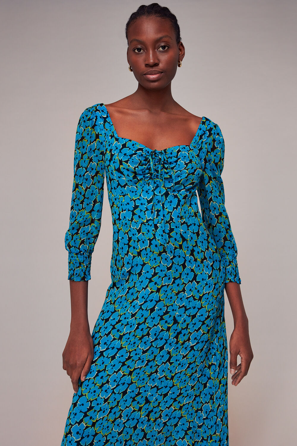 Farfalle Flower Midi Dress