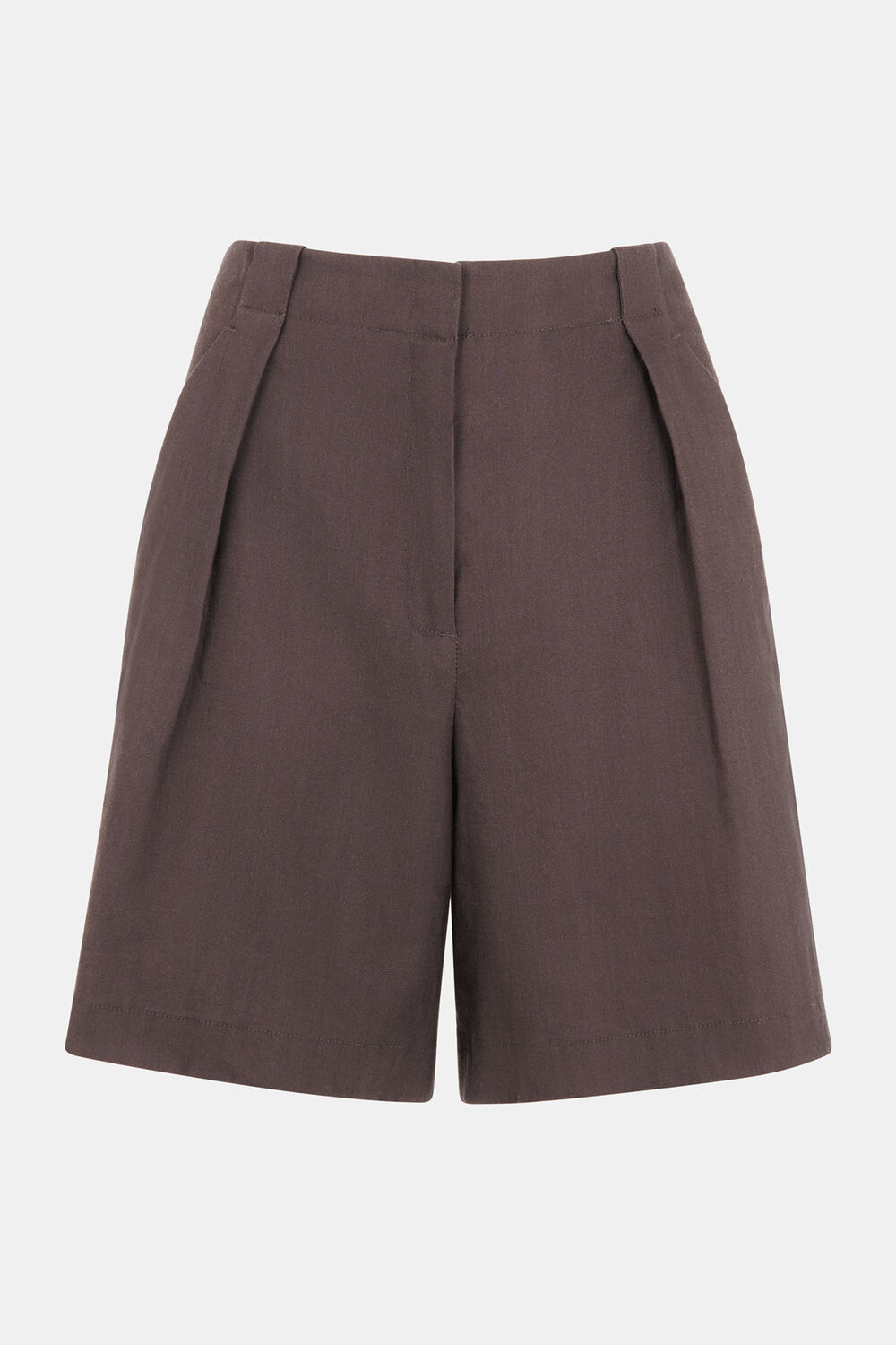 Dark Grey Mila Linen Blend Short